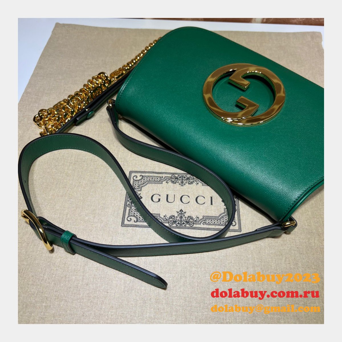 Luxury Gucci Wholesale Blondie shoulder 699268 fake bag