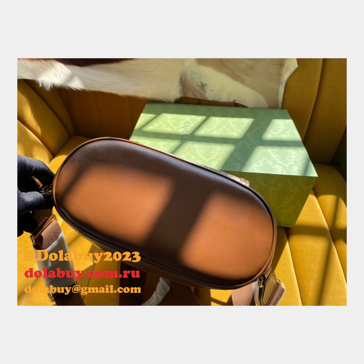 The Best Gucci Backpack Interlocking G in GG Supreme Replica Bag Online Store