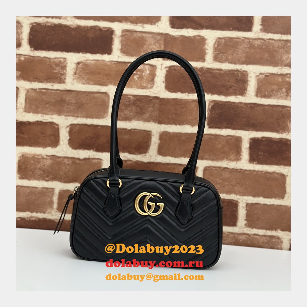 Inspired GG Marmont Gucci Knockoff Top Handle 795199 Bag