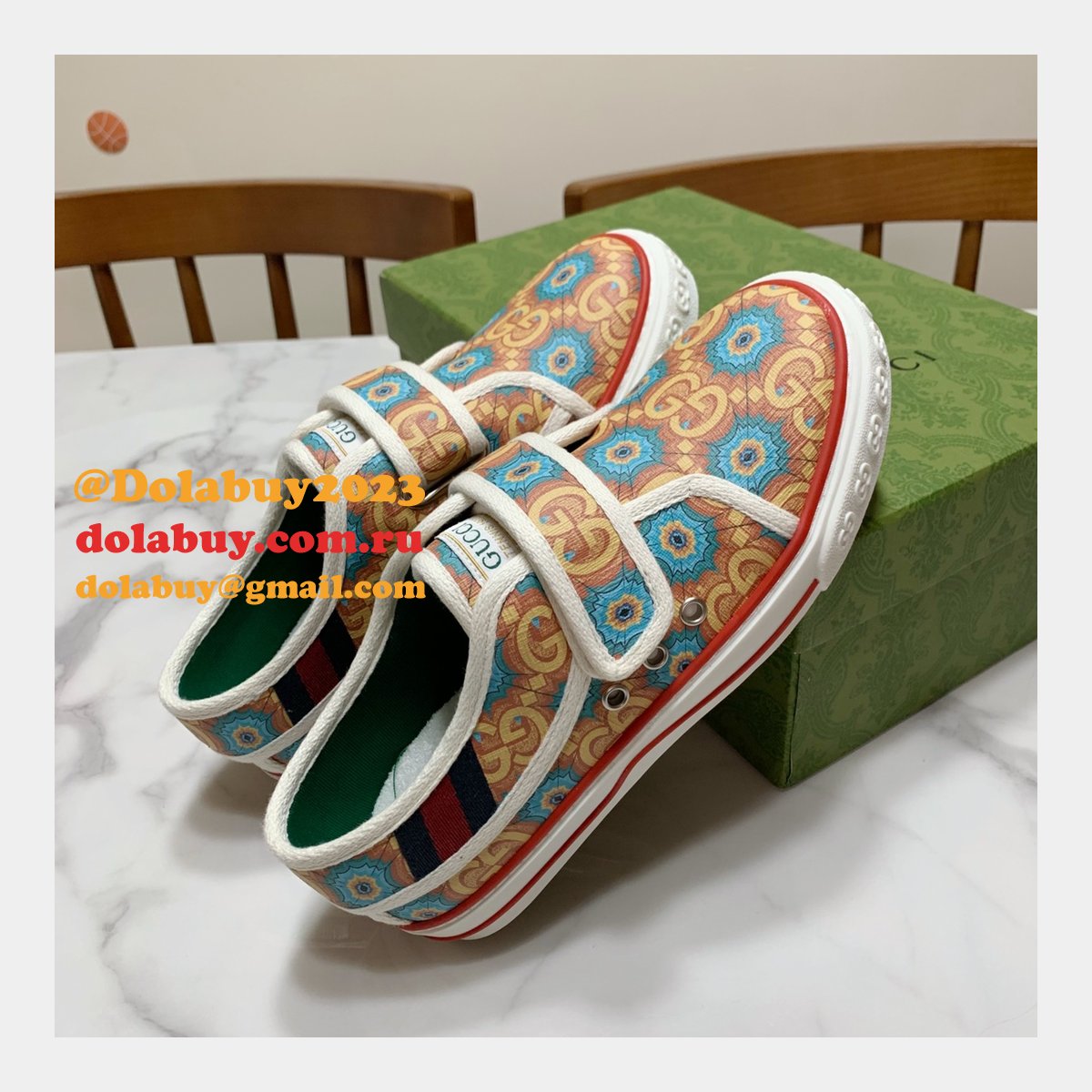 Gucci High Quality Replica GU7 1977 Canvas Perfect Shoes