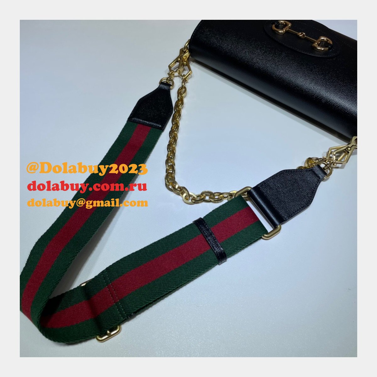 Buy Gucci replica Horsebit 1955 small bag 677286 GG Supreme Online