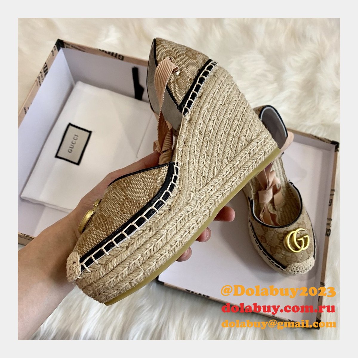 Cheap Gucci Wedge Sandals