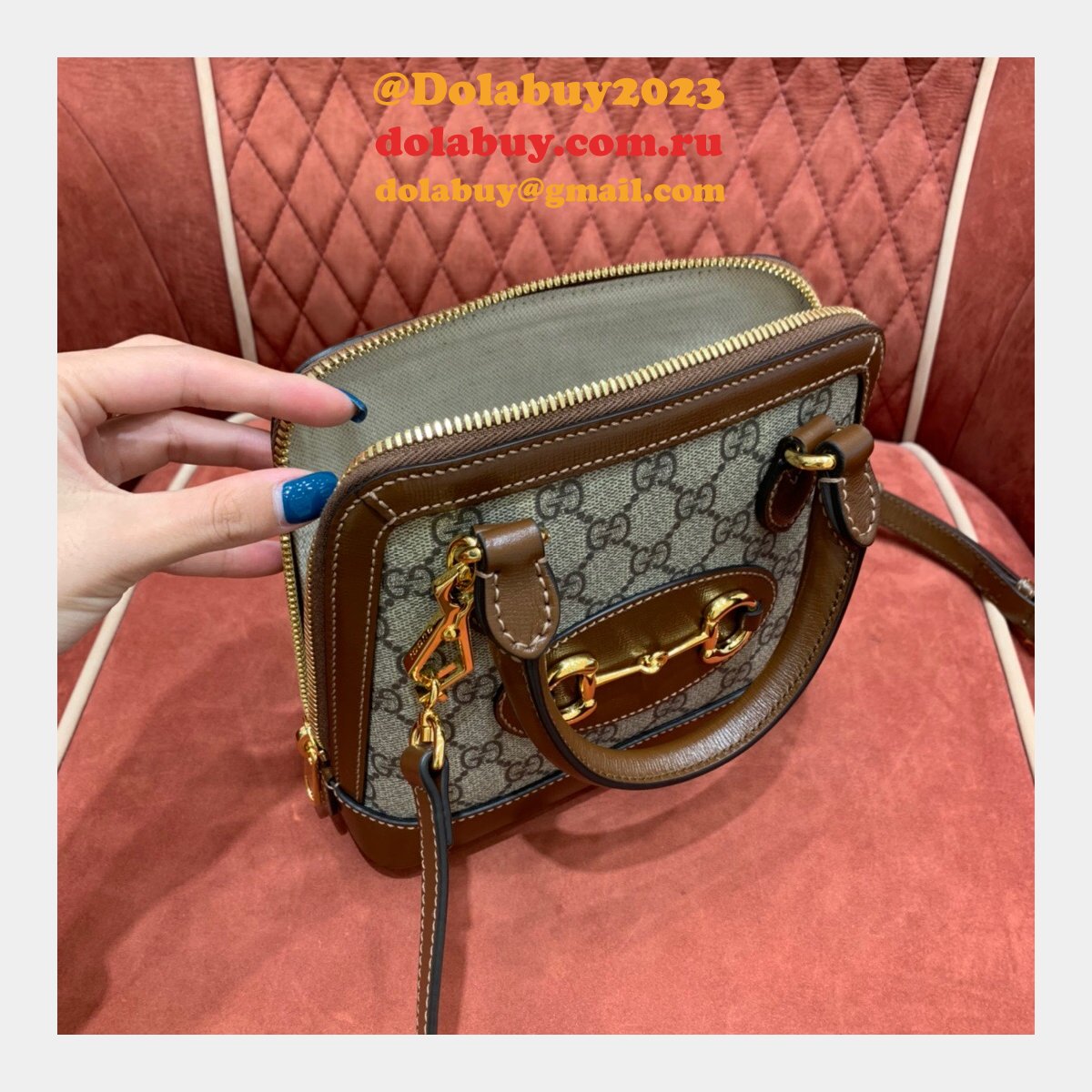 Gucci Replica 1955 Horsebit top handle 640716 mini