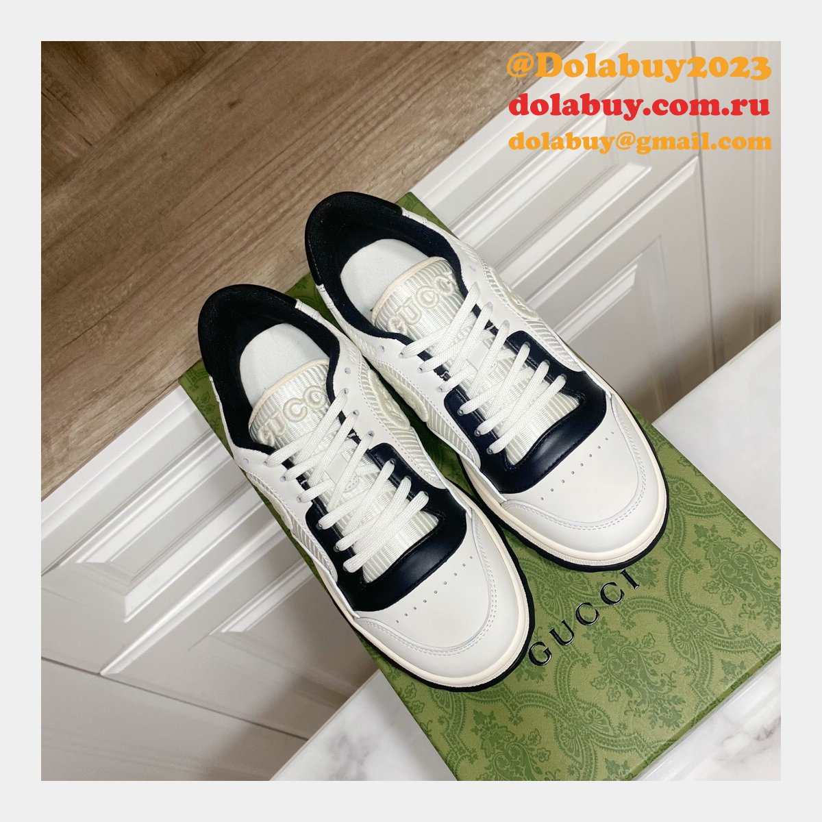 Gucci Replica Inspired Mac80 Leather Low-top Sneakers 1:1 Mirror Shoes