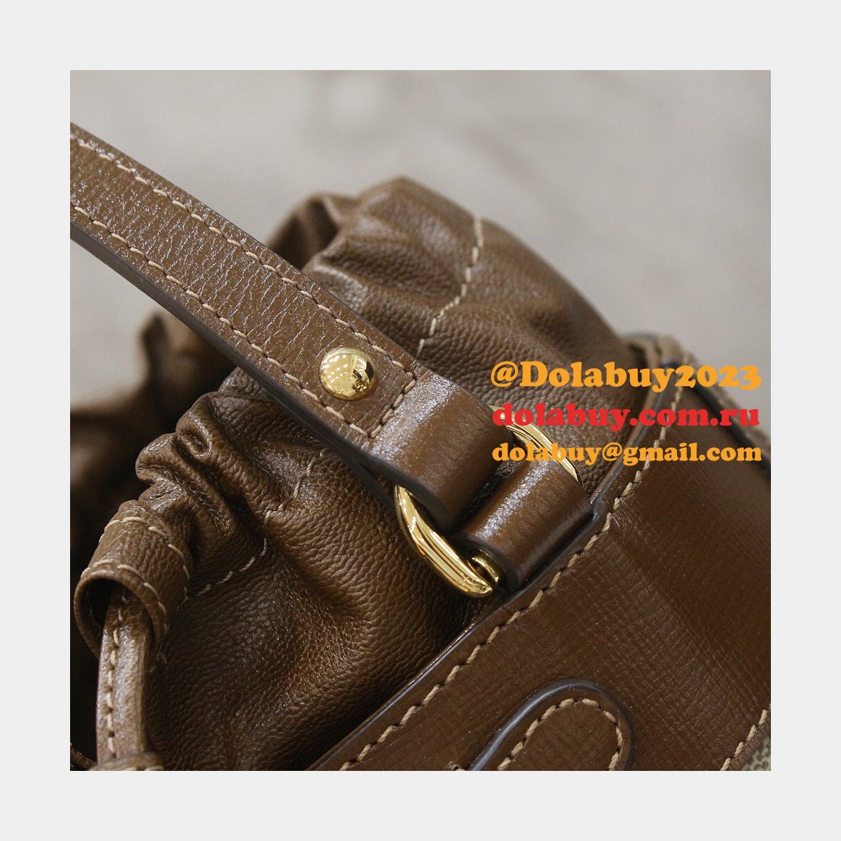 Gucci 637115 Replicas Horsebit 1955 small bucket bag