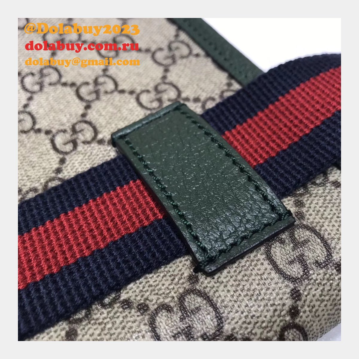 Designer Gucci Neo Vintage GG Supreme belt Replica 493930 bag