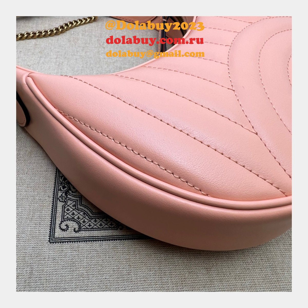 Gucci AAA+ GG Marmont half-moon-shaped 699514 Fashion bag