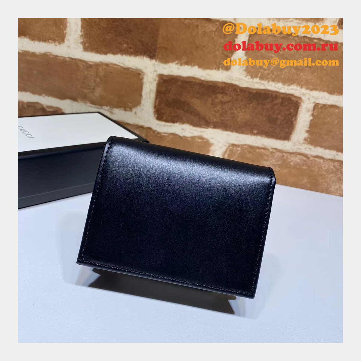 AAA+ Gucci Replica 1955 Horsebit card case 621887 wallet