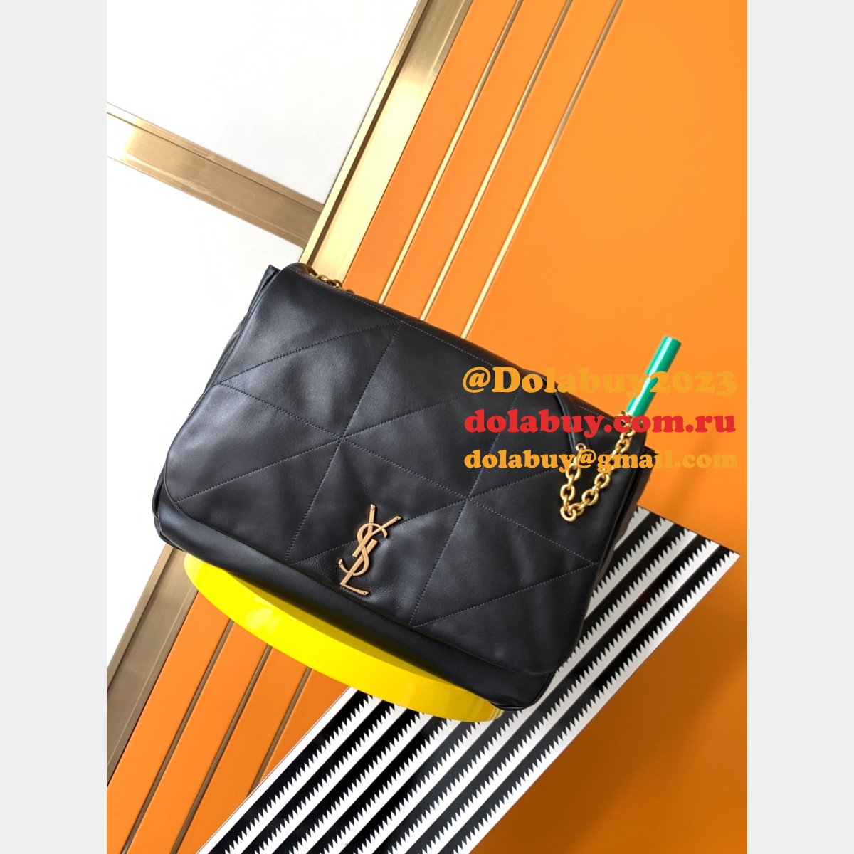 Top Quality Replica Saint Laurent Jamie 742431 Black Tote Bag