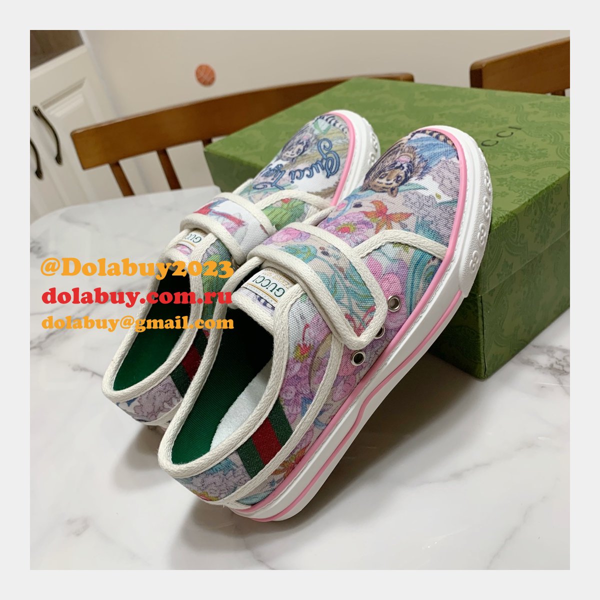 Gucci High Quality Replica GU7 1977 Canvas Perfect Shoes