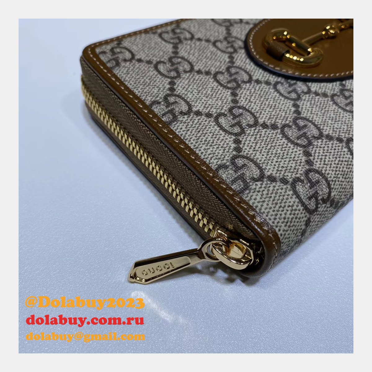 Best Gucci Replica 621889  1955 Horsebit zip around wallet