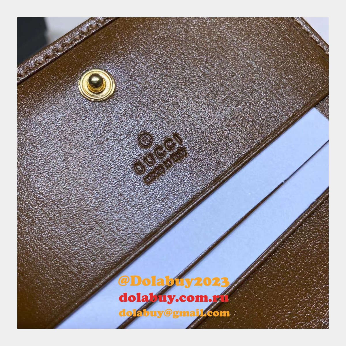 Top Quality Gucci Beige Fake 1955 Horsebit card case 621887 wallet