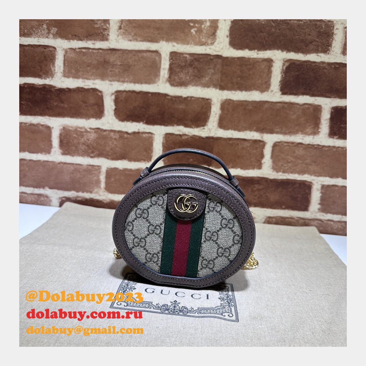 Fashion Replica 725147 Ophidia Gucci Chain Wholesale Bag