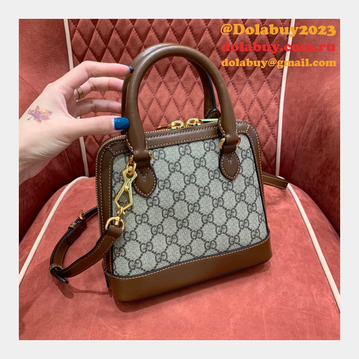 Gucci Replica 1955 Horsebit top handle 640716 mini