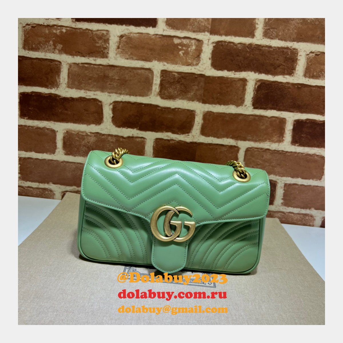 7 Star Gucci AAA Replica 443497 GG Marmont shoulder bag