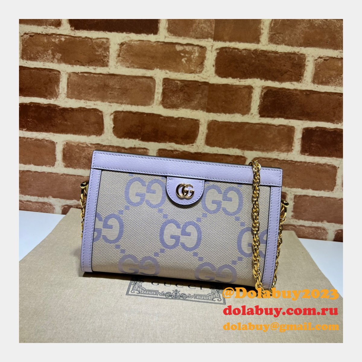 Gucci Best Ophidia 503877 Jumbo GG Fake Shoulder Bag