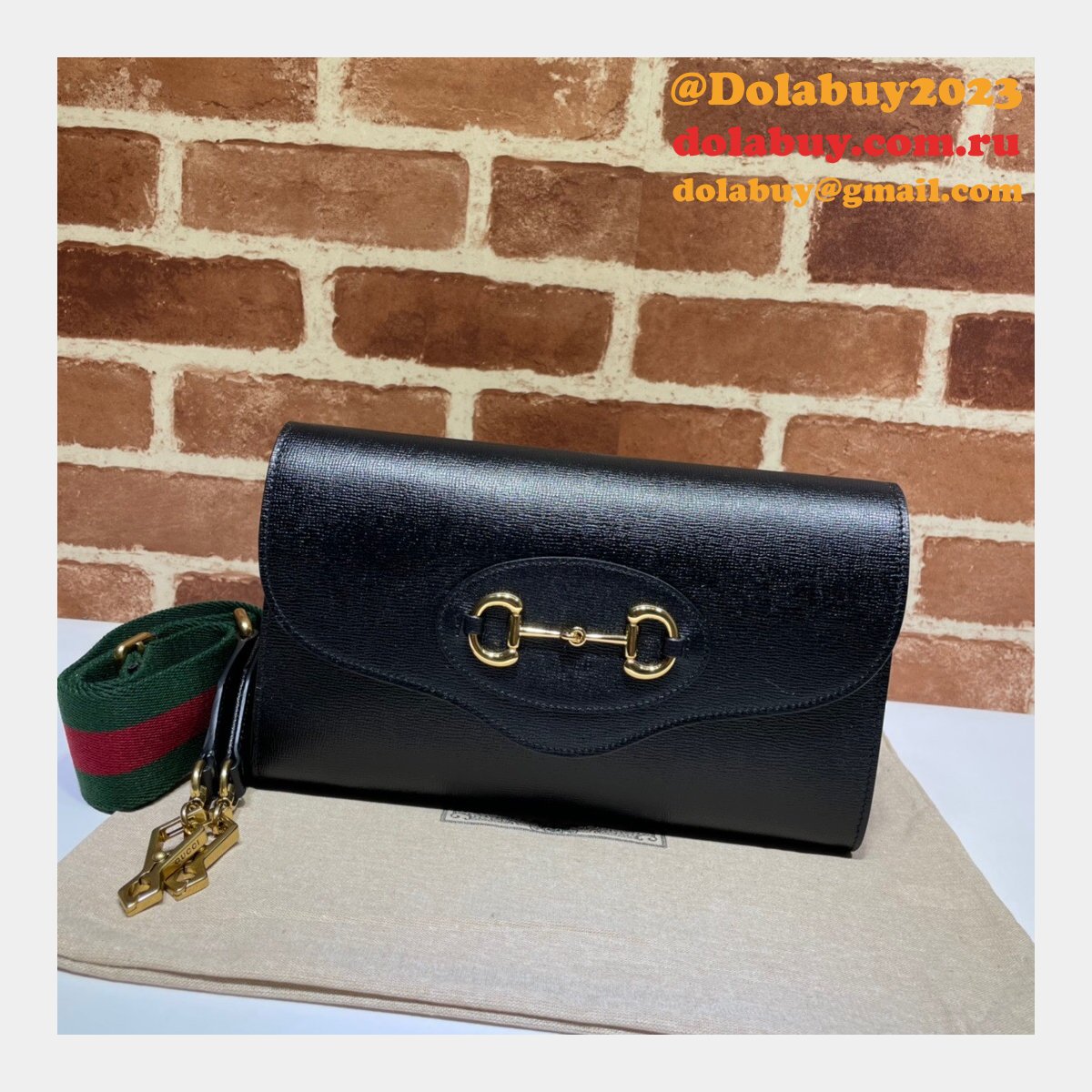 Buy Gucci replica Horsebit 1955 small bag 677286 GG Supreme Online