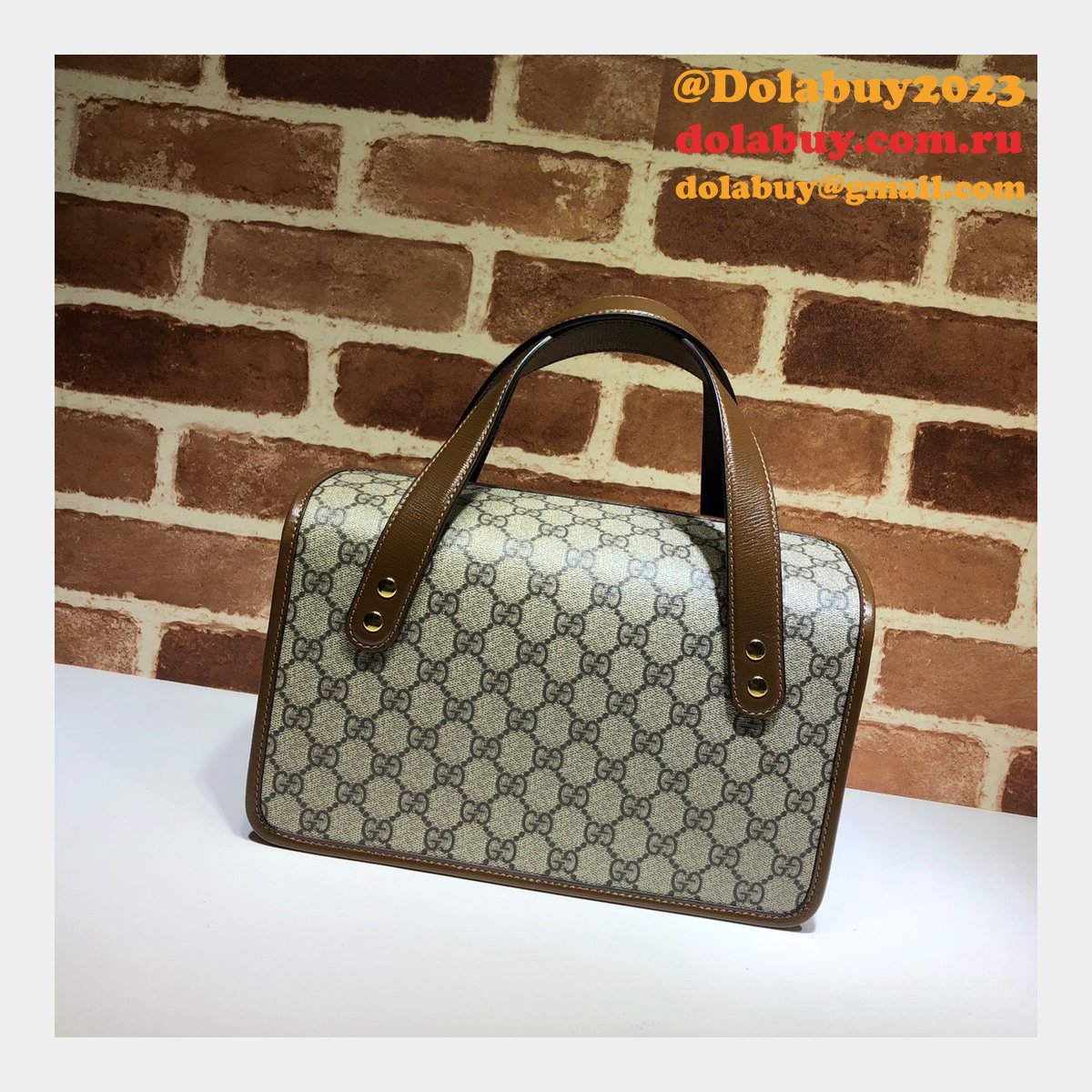 High Quality Replica Gucci 627323 Horsebit 1955 Small Top Handle Bag