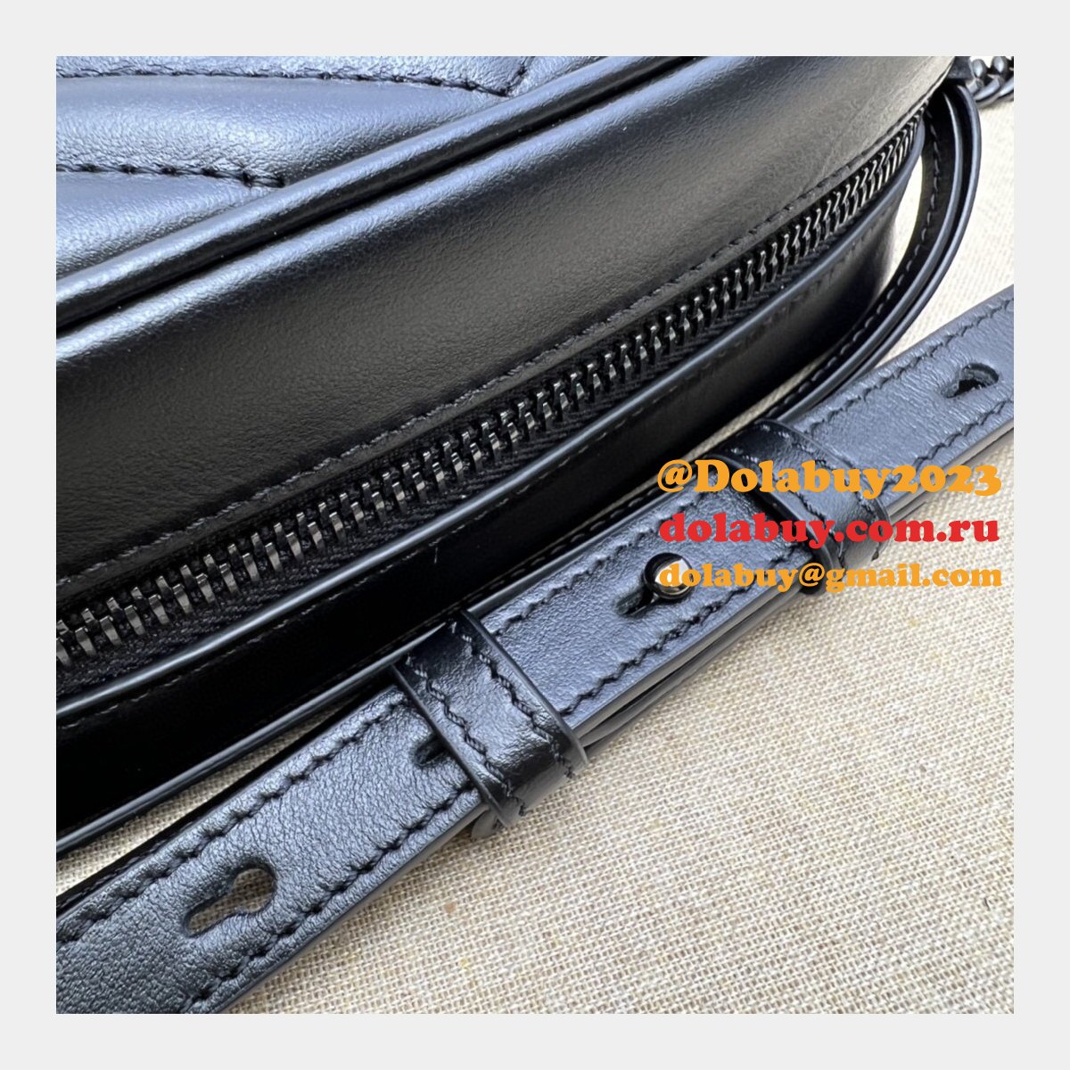Designer Gucci Luxury Camera 634936 GG Marmont mini shoulder black bag