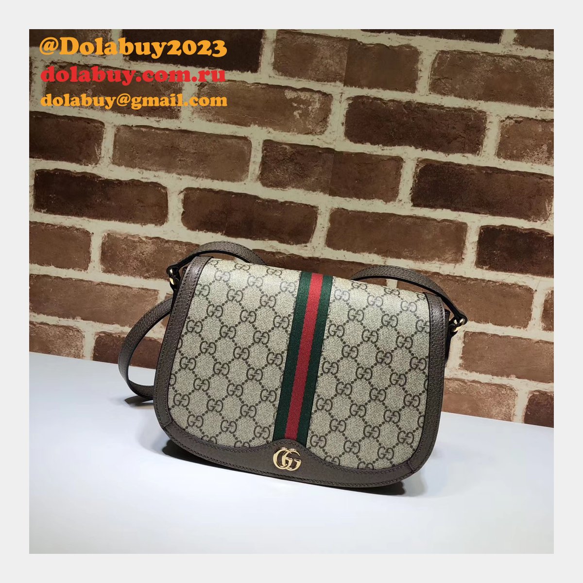 Gucci Replica 601044 GG Supreme Ophidia Small Shoulder Crossbody Bags for Women