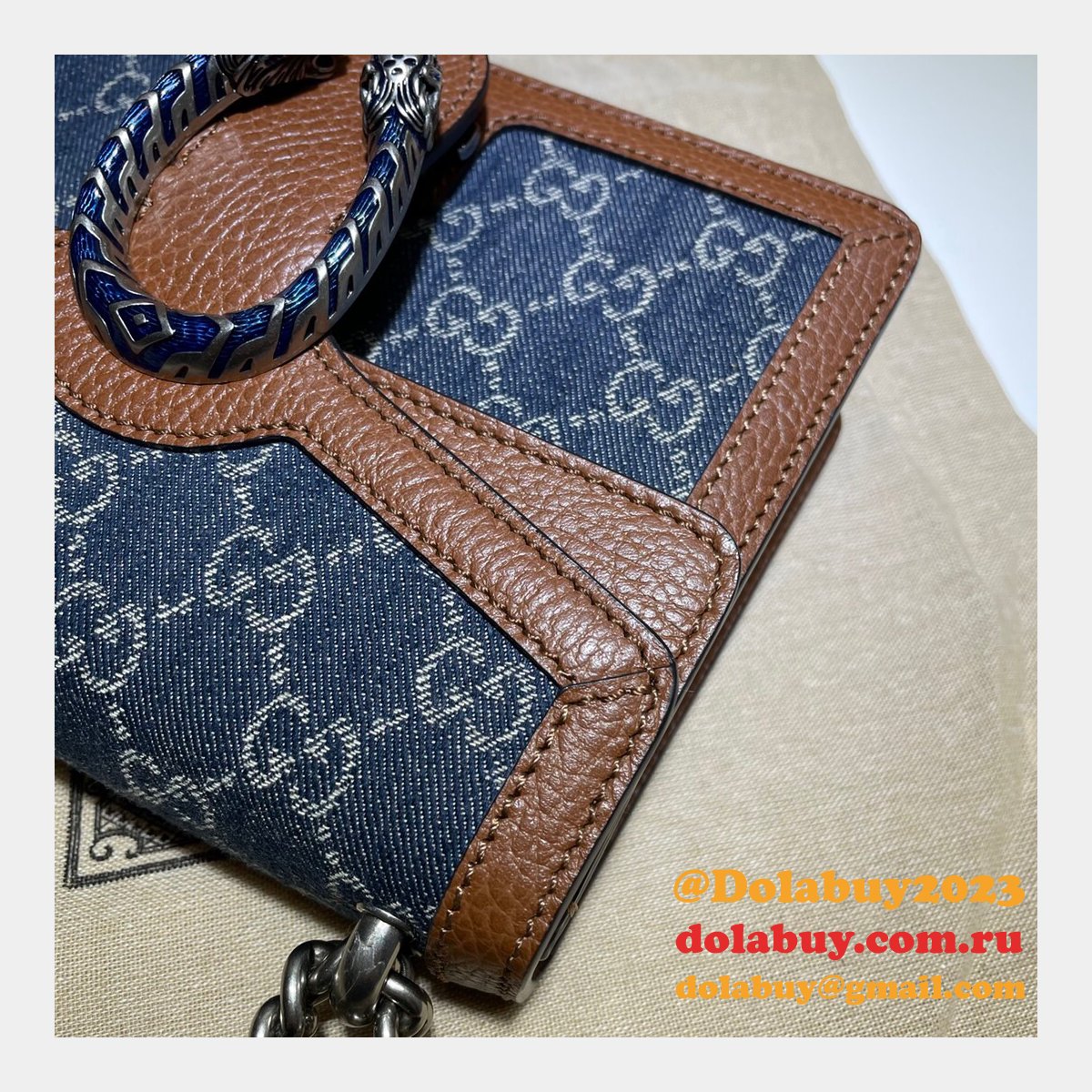 Gucci Outelet Dionysus GG Supreme mini 421970 replcia bag