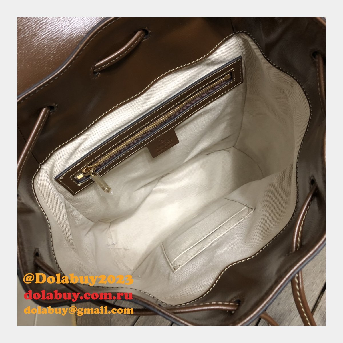Designer Gucci Replica Horsebit 1955 backpack Beige 620849 Bag