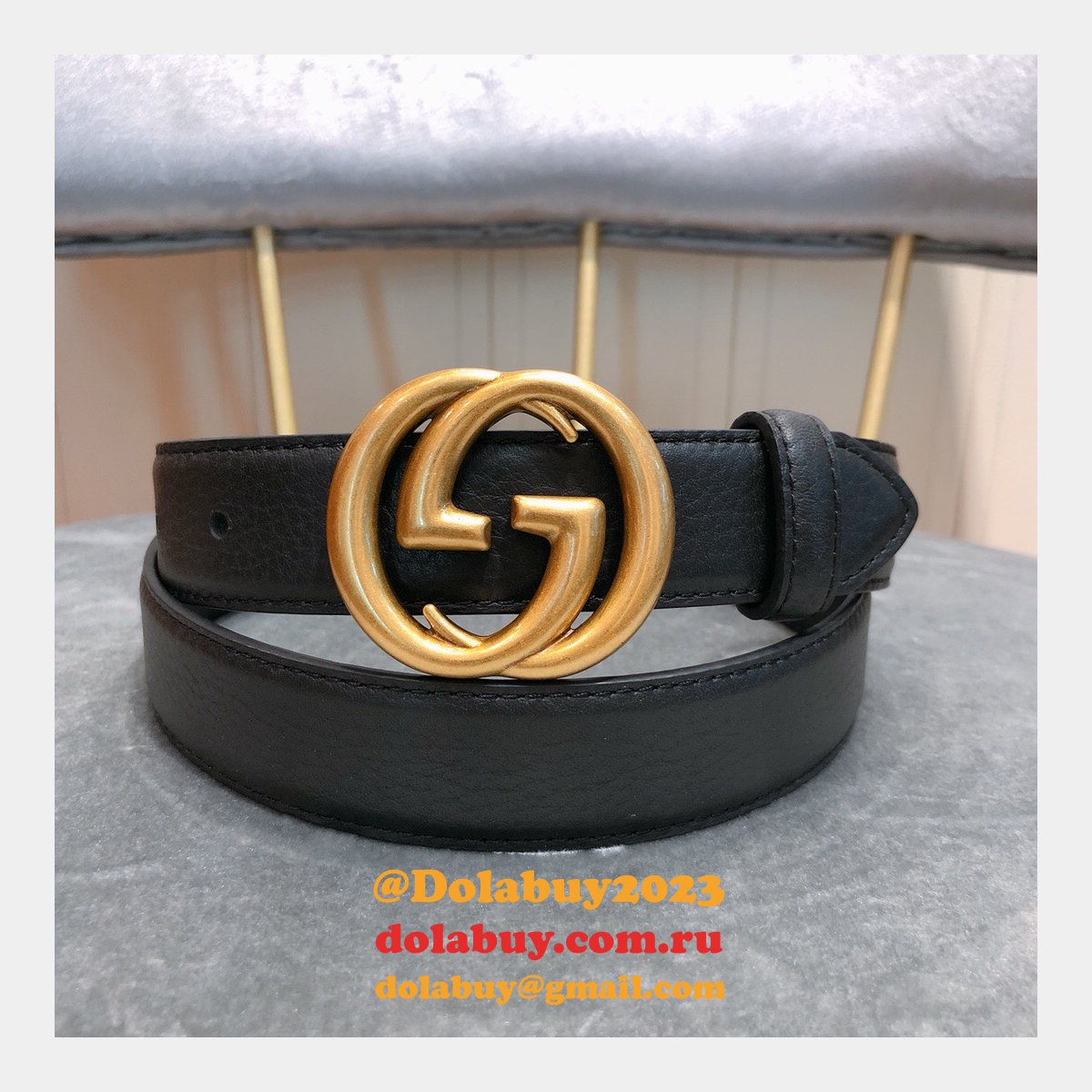 Gucci Belt With Double G Buckle 20mm,30mm,40mm Black Luxury