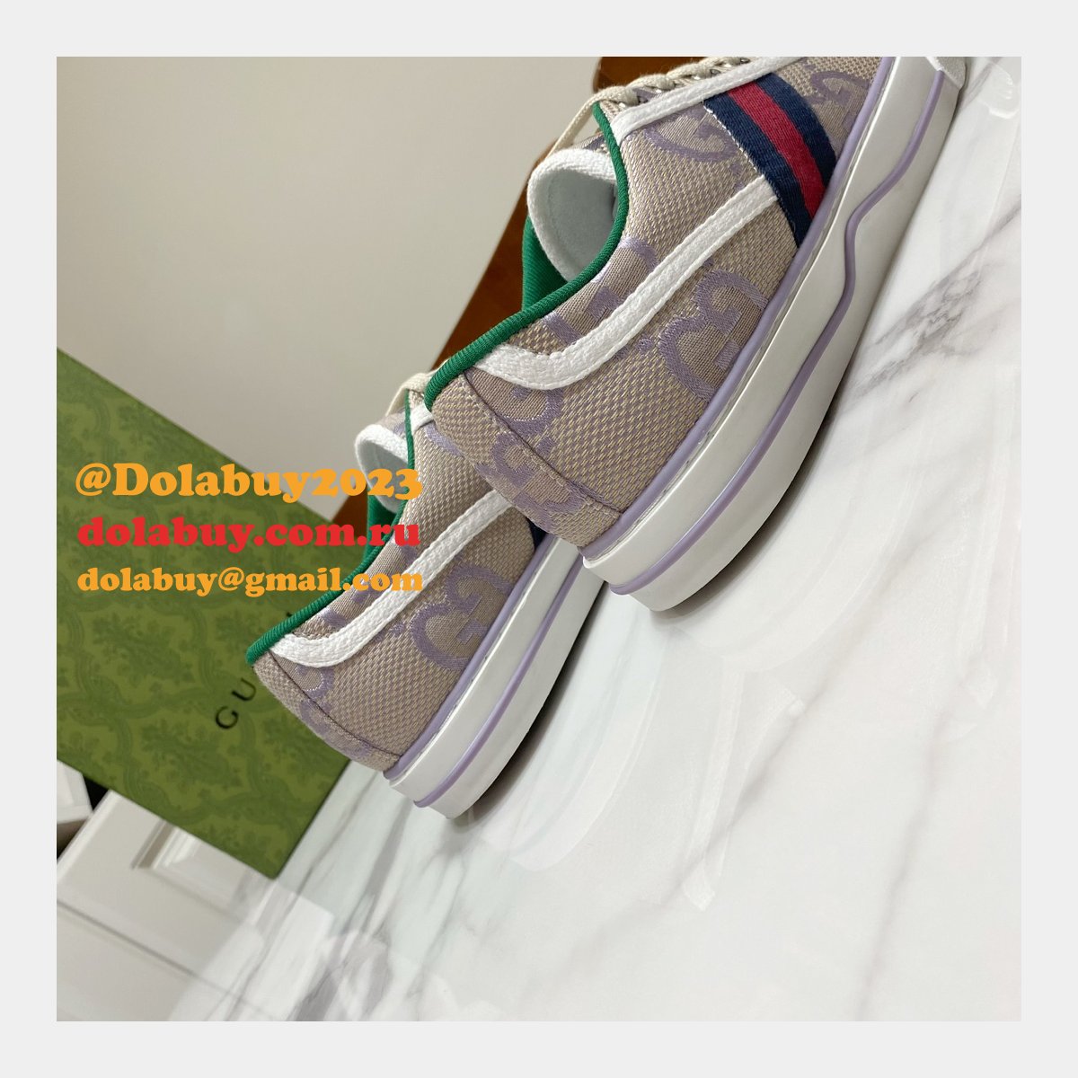 Buy Inspired Replica Gucci Canvas Designer Shoes