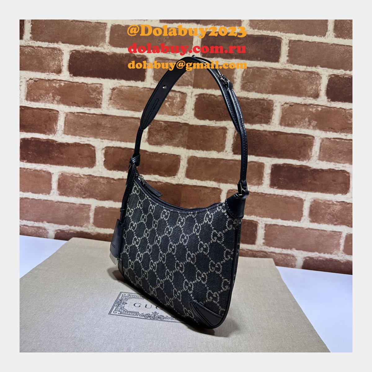 High Quality Horsebit Gucci Duplicate 774719 Black Bags