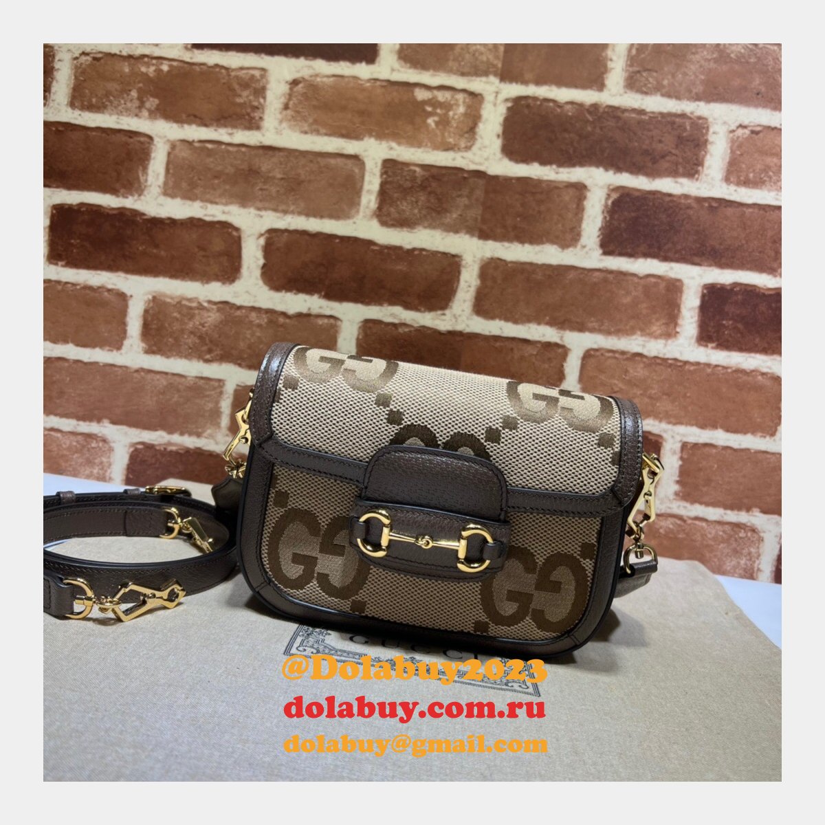 Gucci high quality replica 658574 Horsebit 1955 jumbo handbags