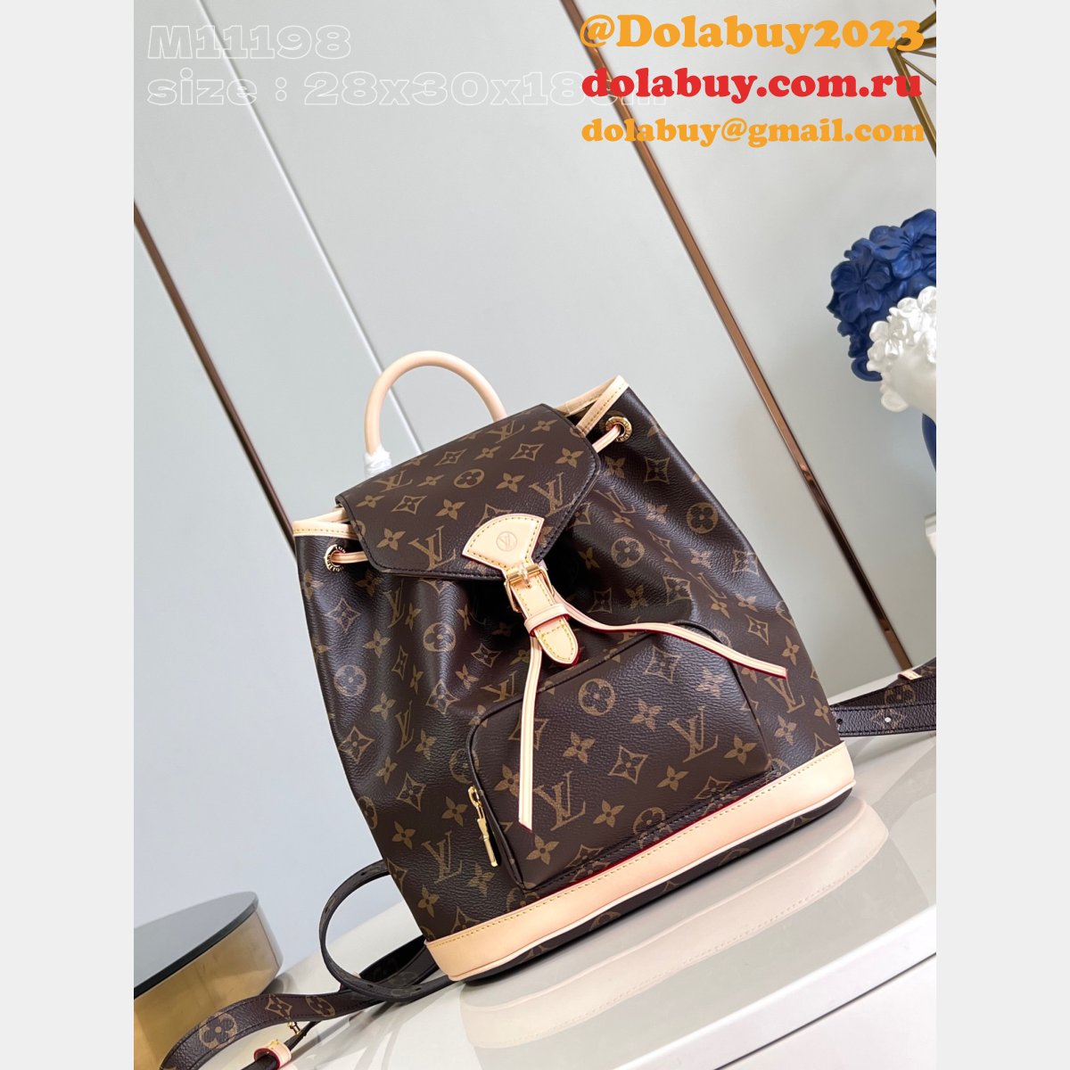 Louis Vuitton Designer Montsouris PM Monogram M11198 Top Quality Bag