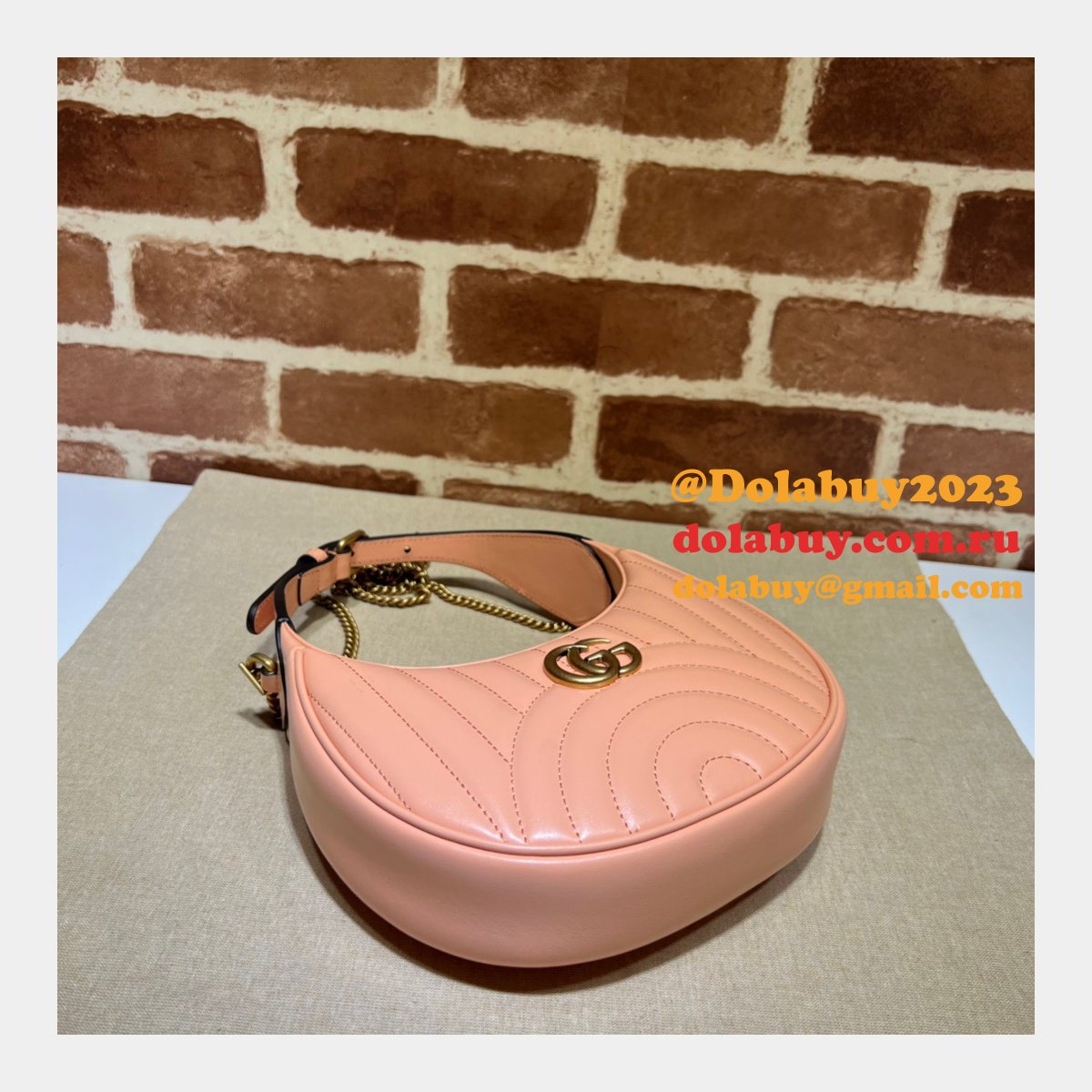 Gucci AAA+ GG Marmont half-moon-shaped 699514 Fashion bag