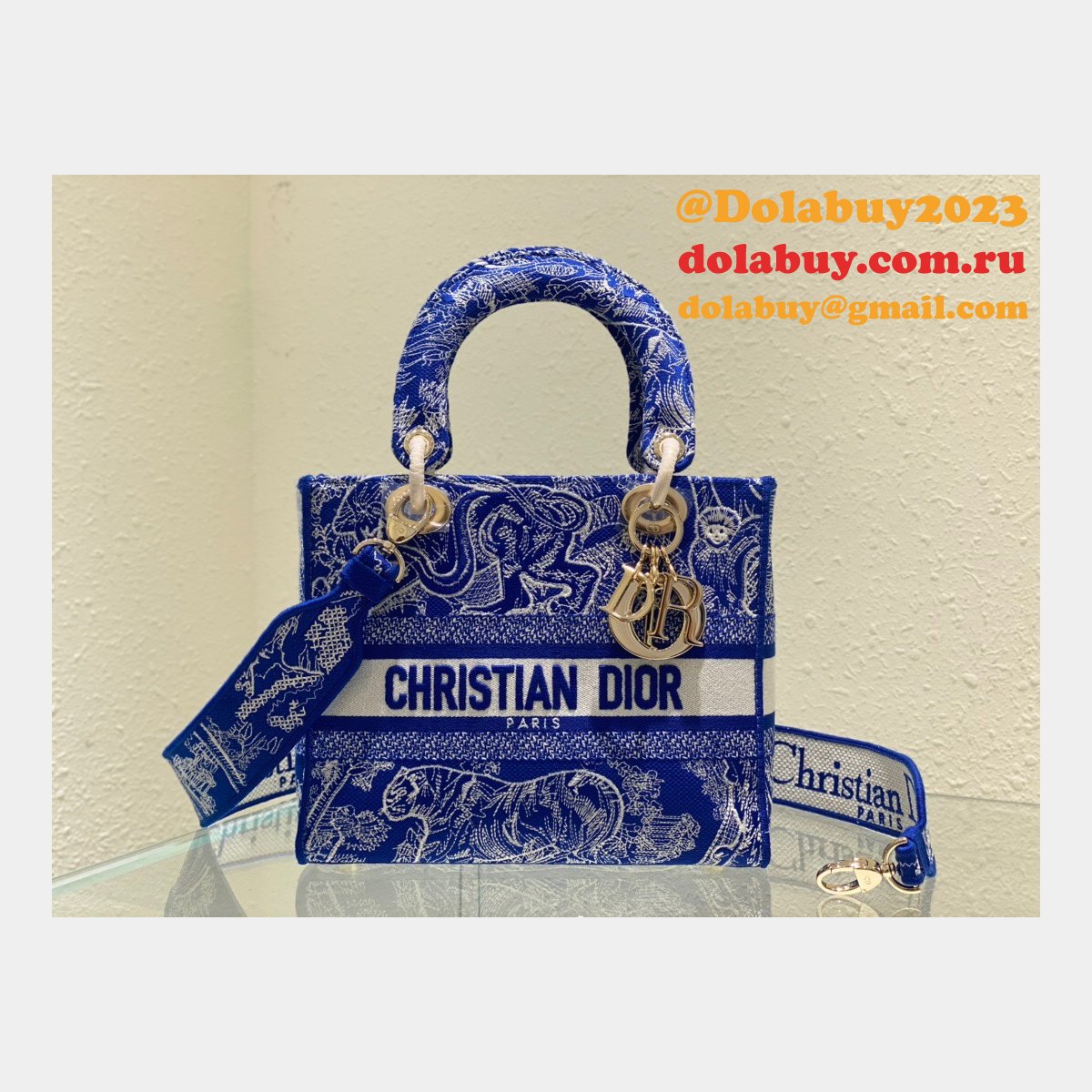 Cheap Replica Designer Christian Dior Lady Dior 24cm Handbags