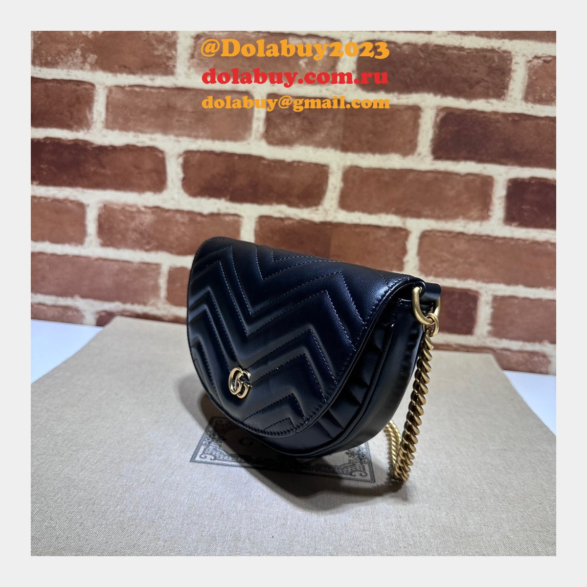Offers 1:1 Replica Gucci GG Marmont 746431 Matelassé Chain Bag