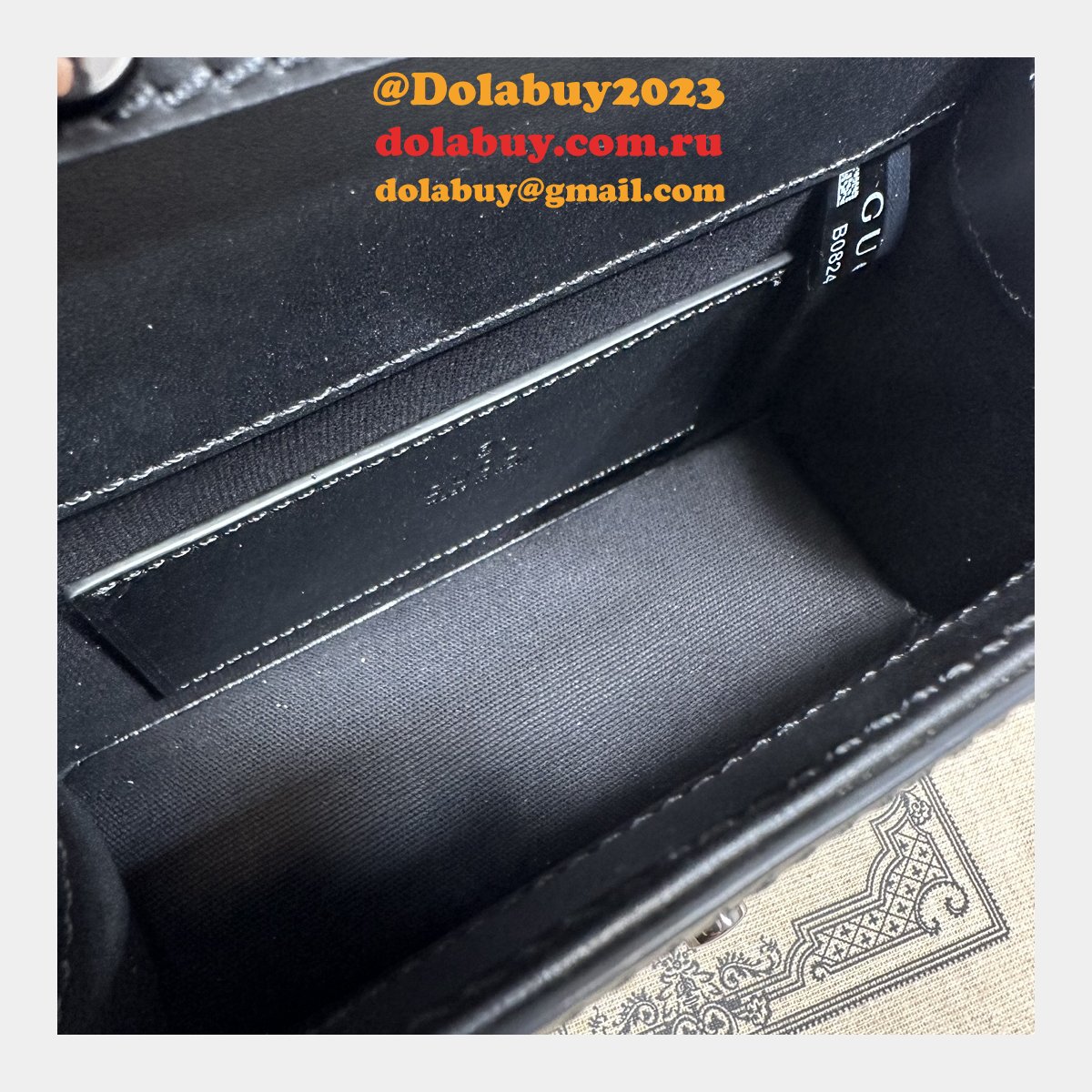 Knockoff Ophidia GG Gucci Black 696180 Shoulder Bag