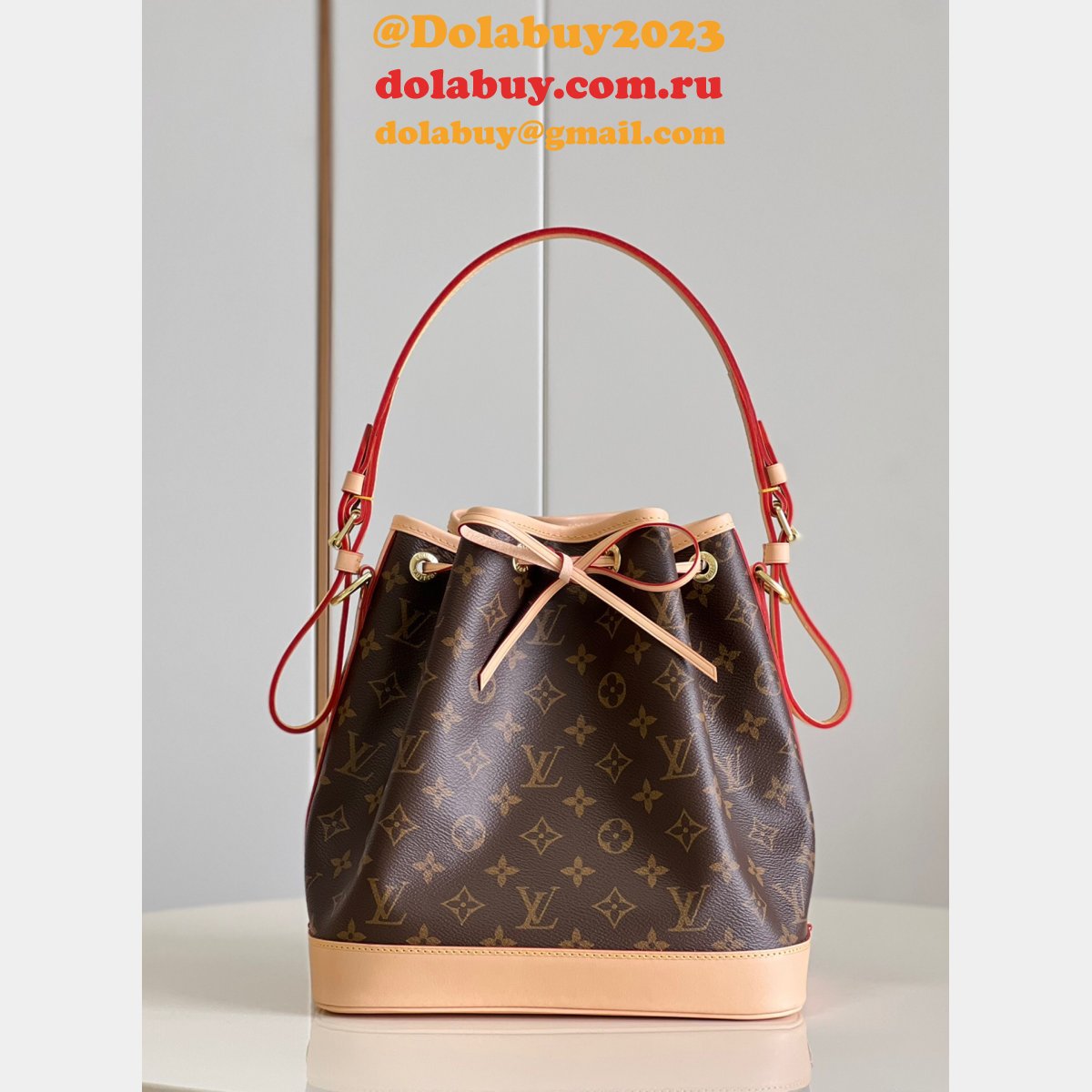 Louis Vuitton Fake M40818 Petit Noé Monogram Luxury Brown