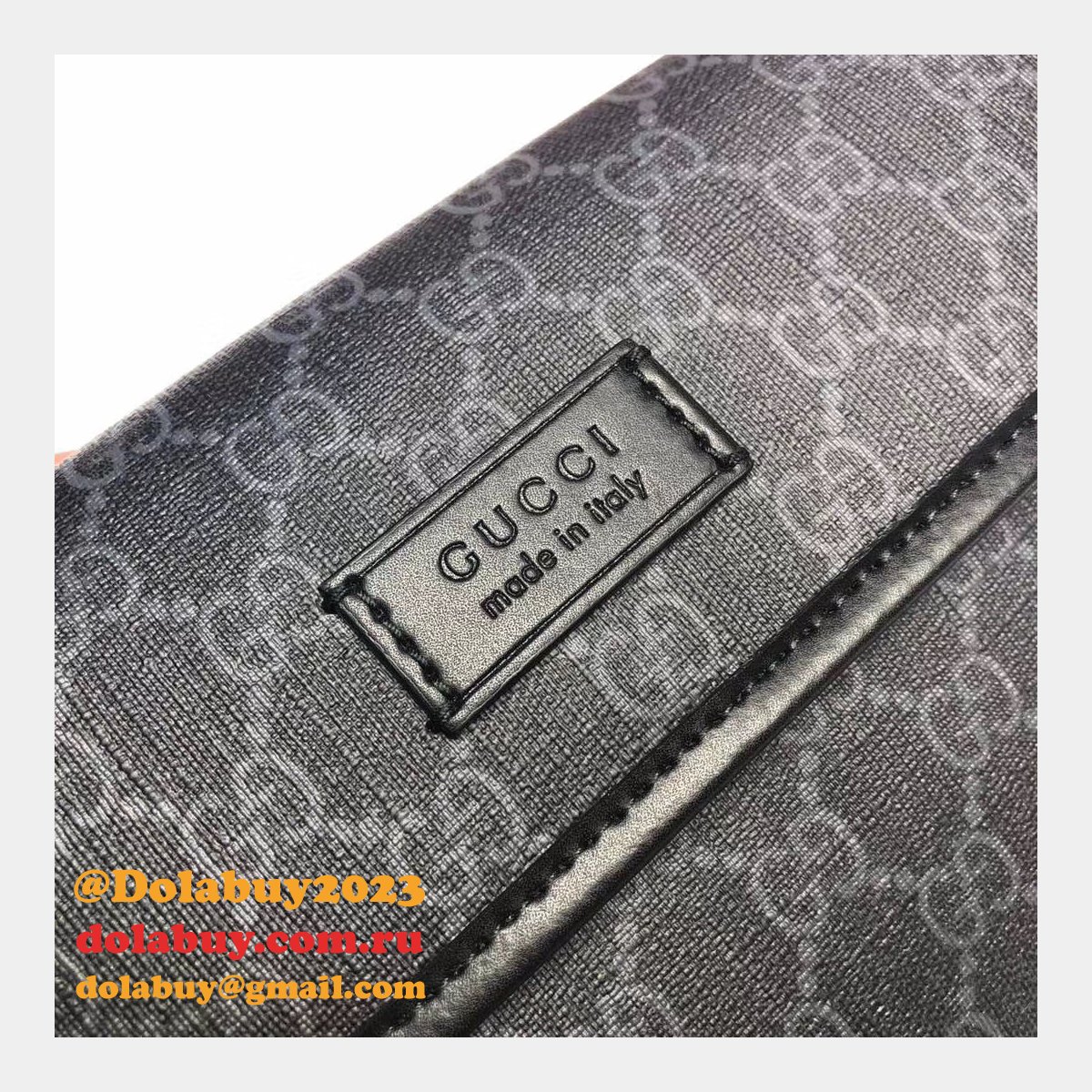 Gucci Top Quality 598113 GG Black belt bag