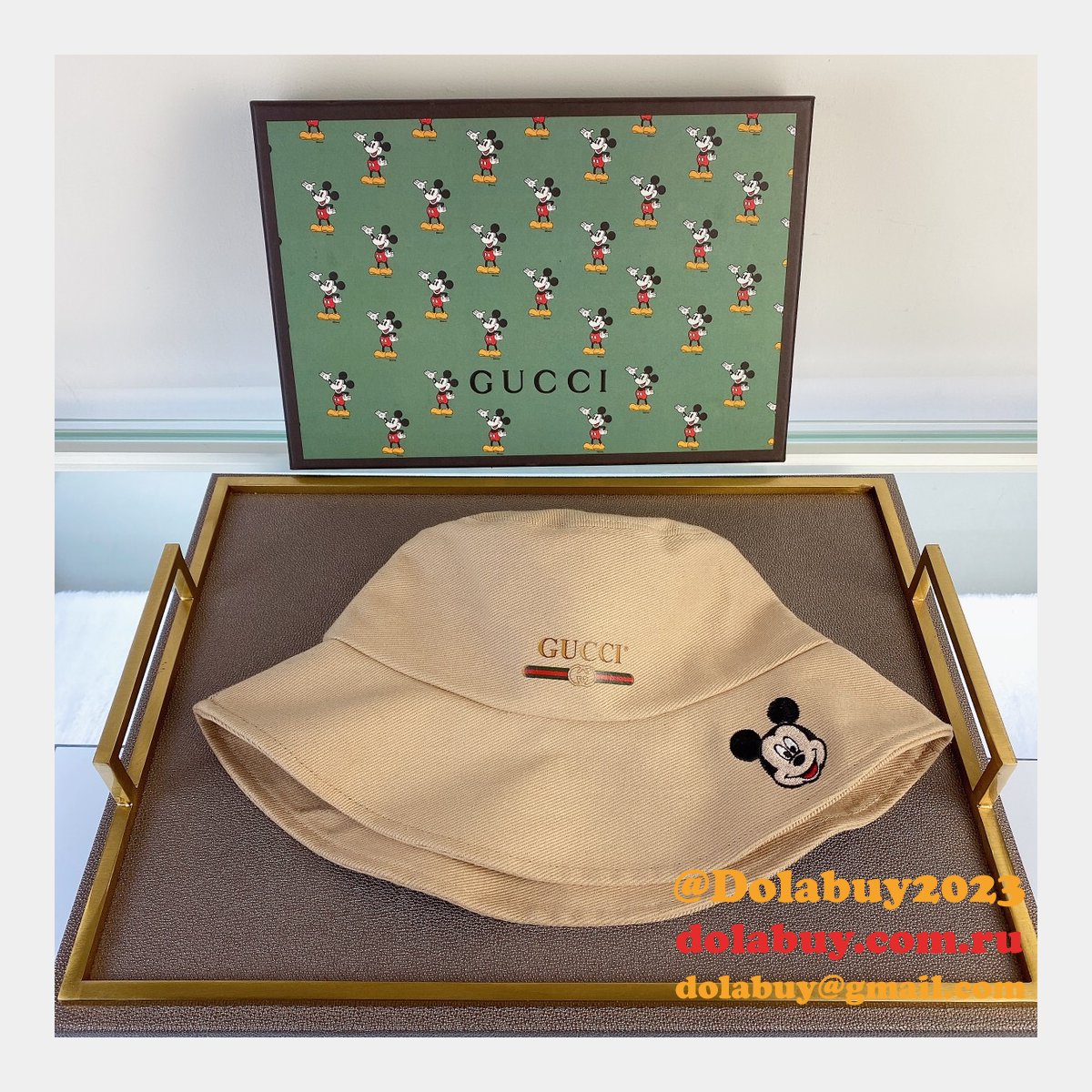 Cheap Gucci Mickey fisherman hat