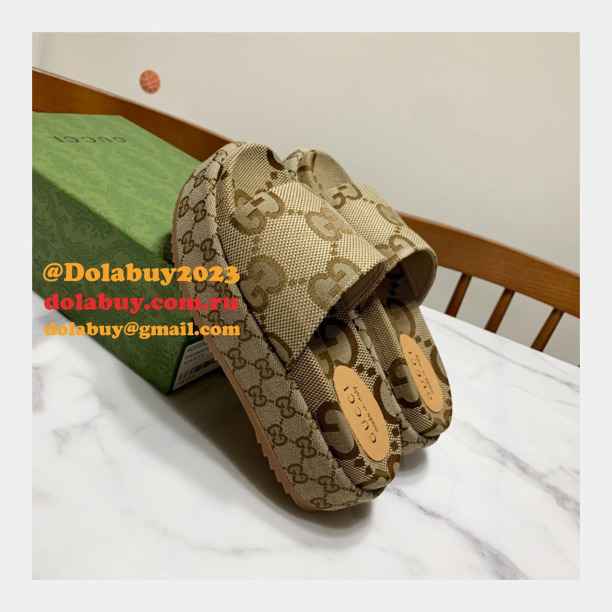 Canvas Slippers Replica Gucci Best High Quality Shoes