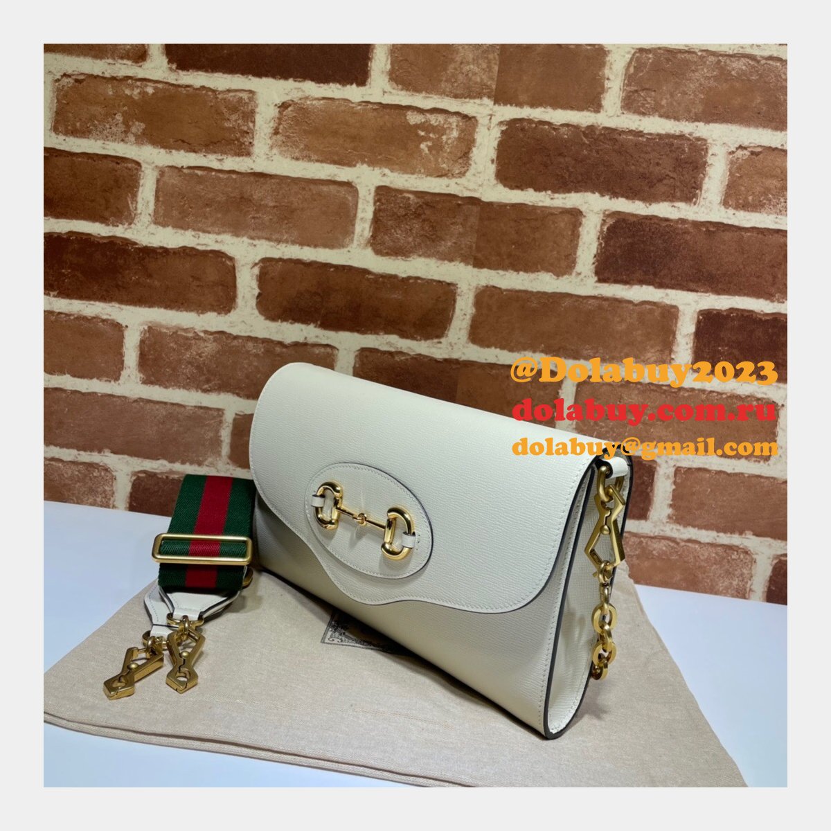 Buy Gucci replica Horsebit 1955 small bag 677286 GG Supreme Online