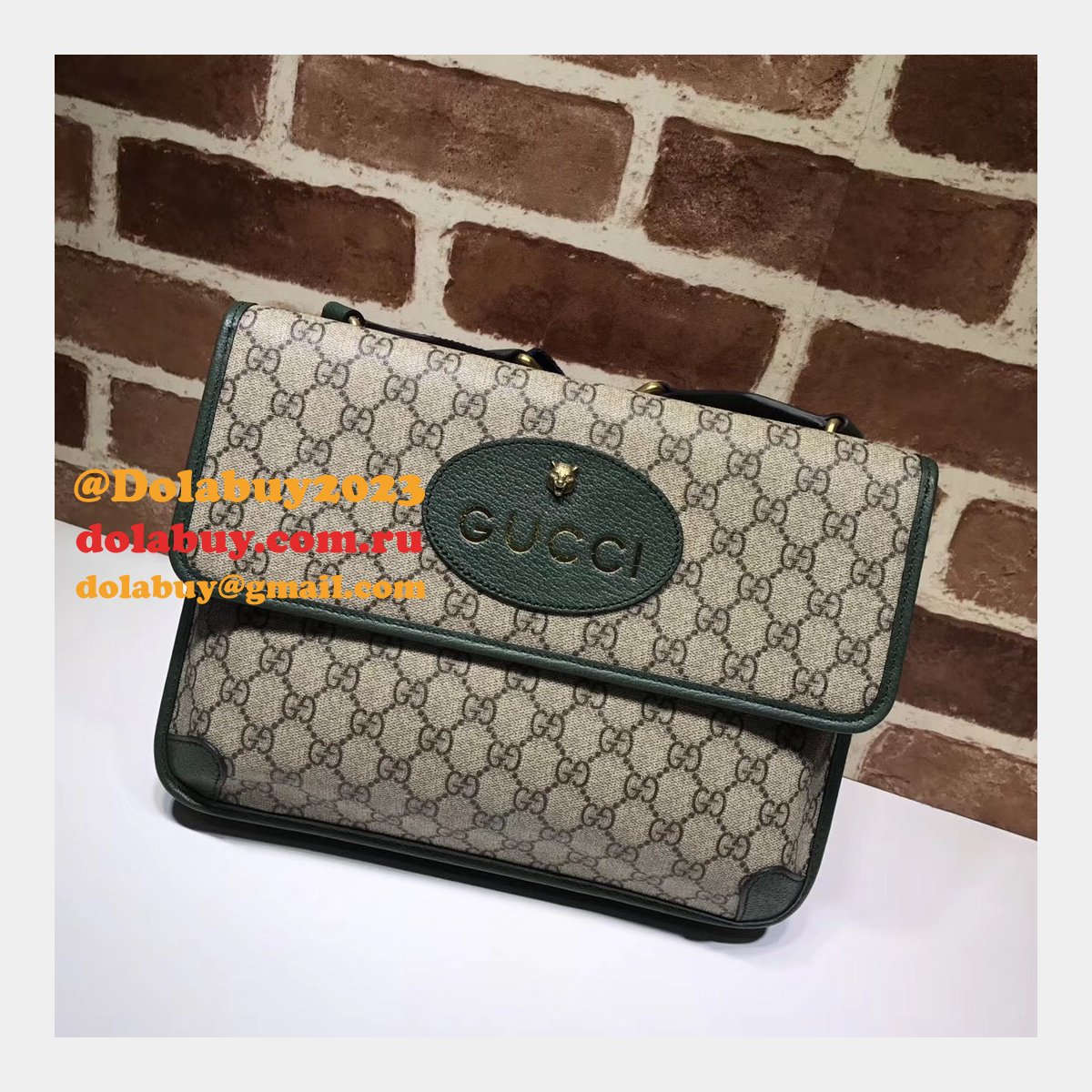 Gucci Best Top Quality GG Supreme messenger 495654 Bag