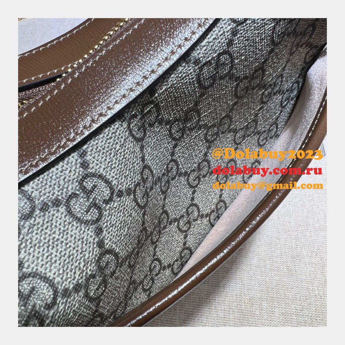 Gucci Replica Designer Interlocking G Half-moon-shaped 726843 Bag