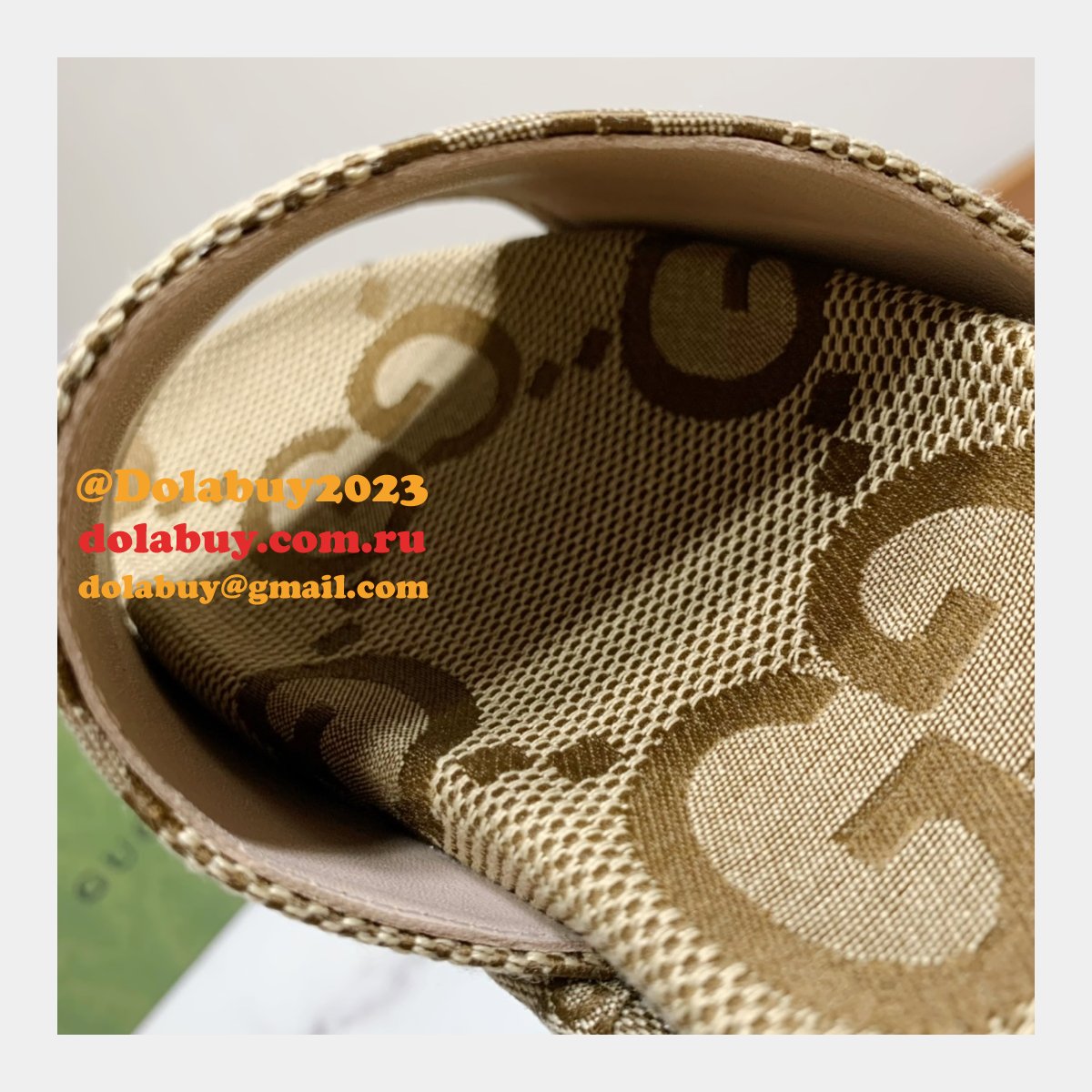 Canvas Slippers Replica Gucci Best High Quality Shoes