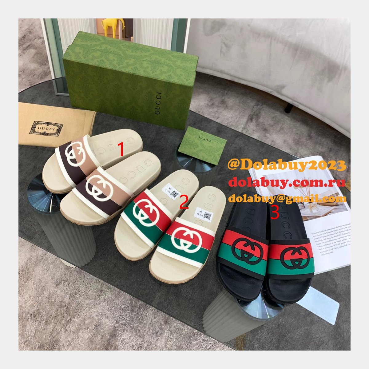 Perfect Gucci Quality Replica Sandals Gu7 Shoes