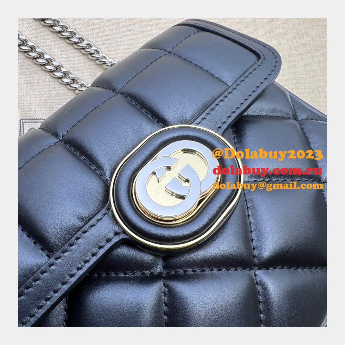 Gucci Deco Perfect Shoulder 741457 Luxury Fake Bag