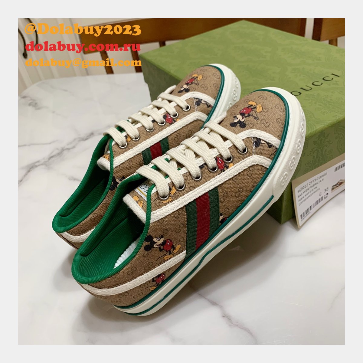 Duplicate Men/Women Best 1977 Gucci Replica High Quality Canvas Shoes