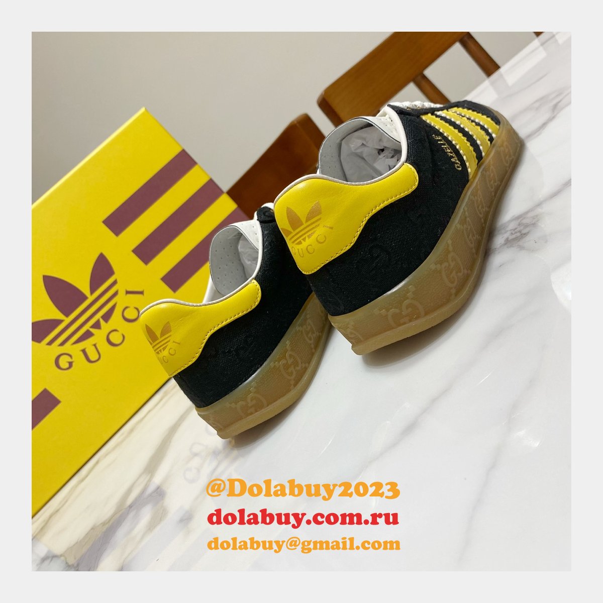 Replicas Best Fake Gucci Shamrock Joint Skate Men/Women Shoes