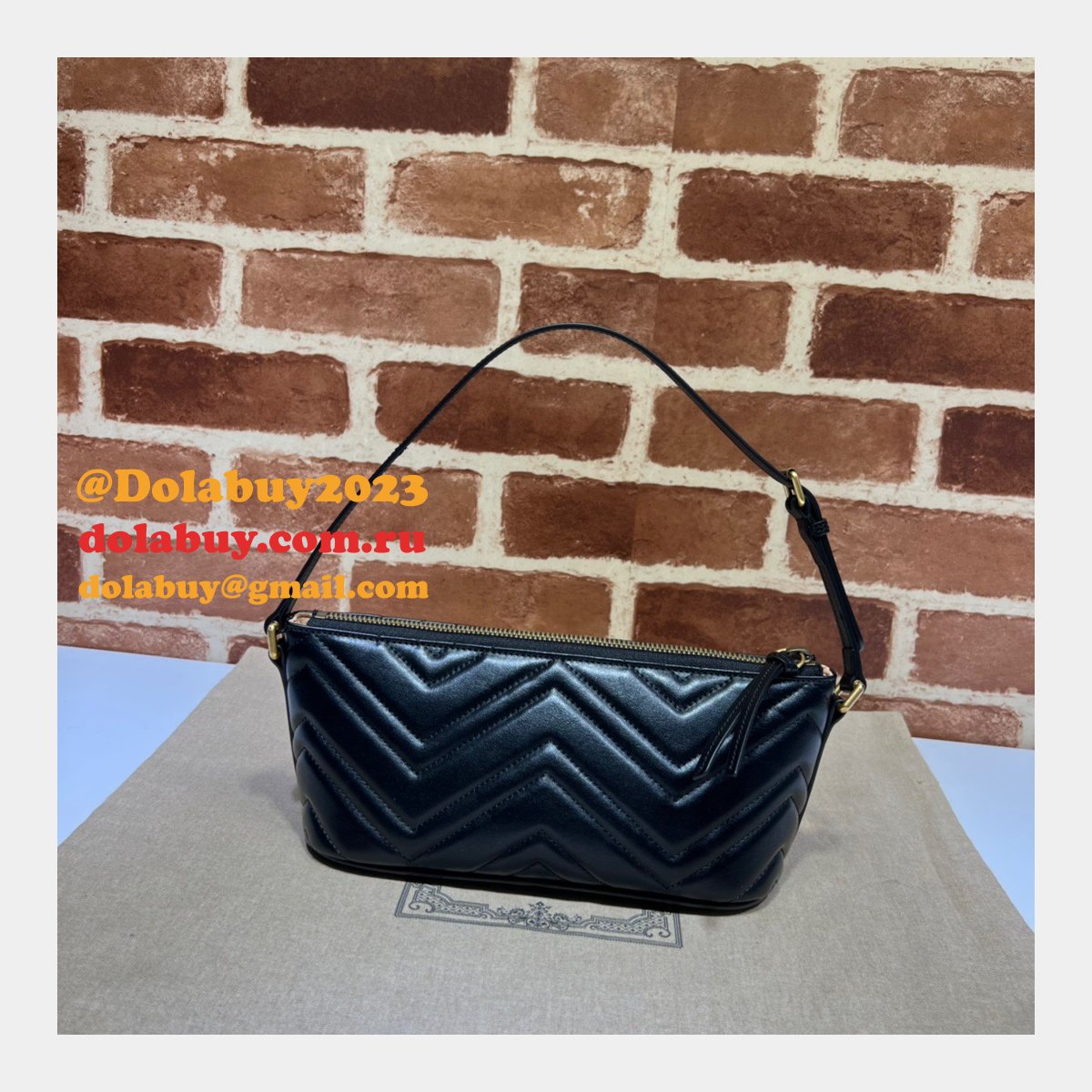 Fashion Gucci Replica 739166 GG Marmont Shoulder Bag