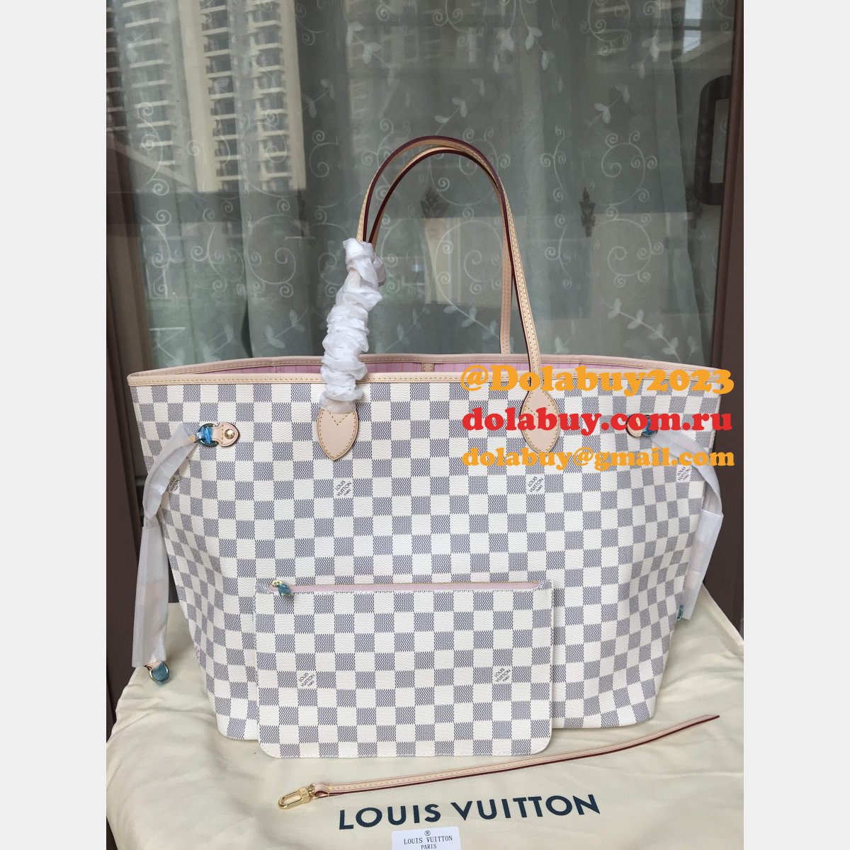 Top Quality Louis Vuitton Wholesale Damier Neverfull N41360 GM