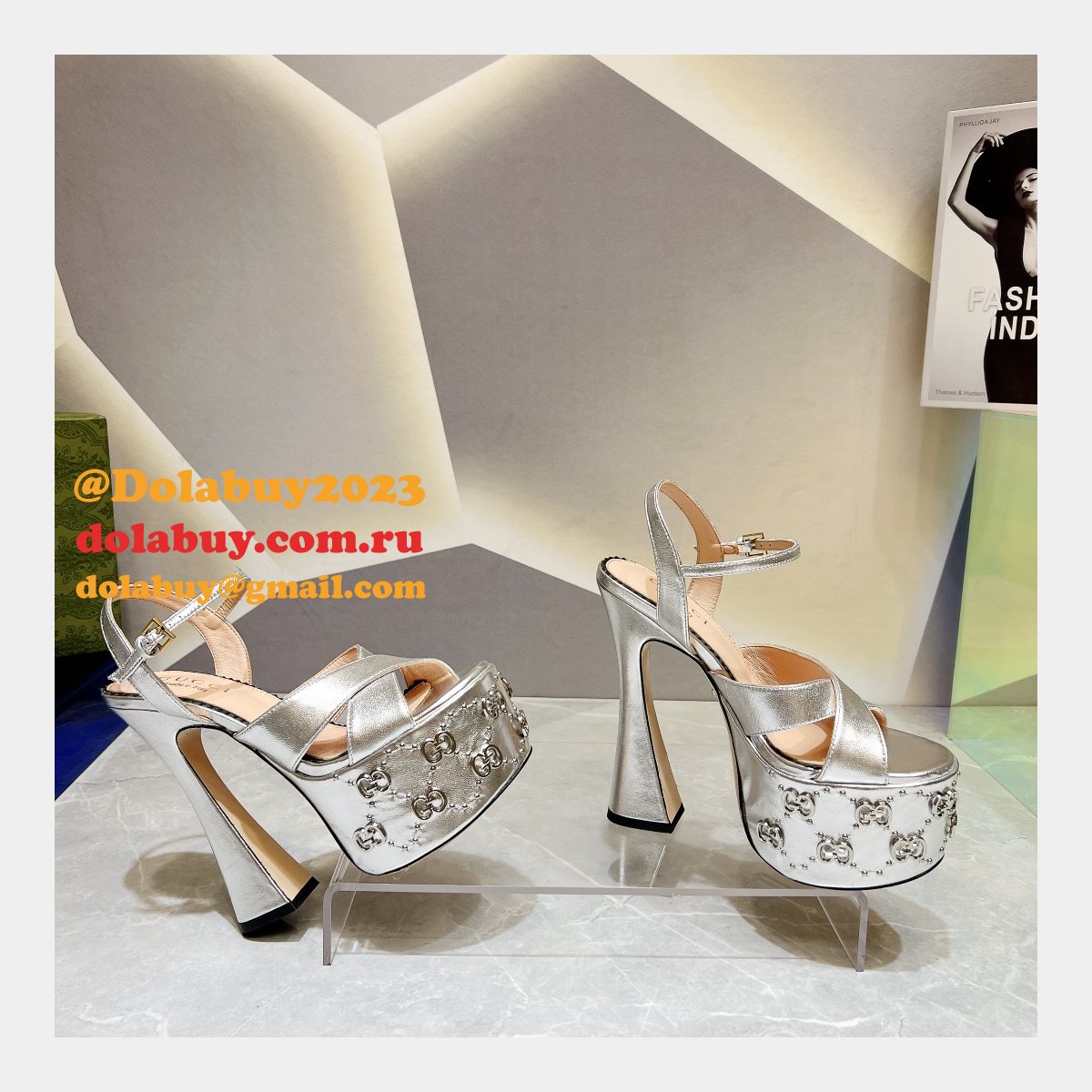 High Quality Replicas Gucci 1:1 Mirror Sandals High Heels Shoes